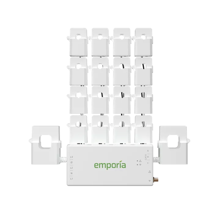 Emporia Vue 3 with two main sensors and sixteen branch sensors